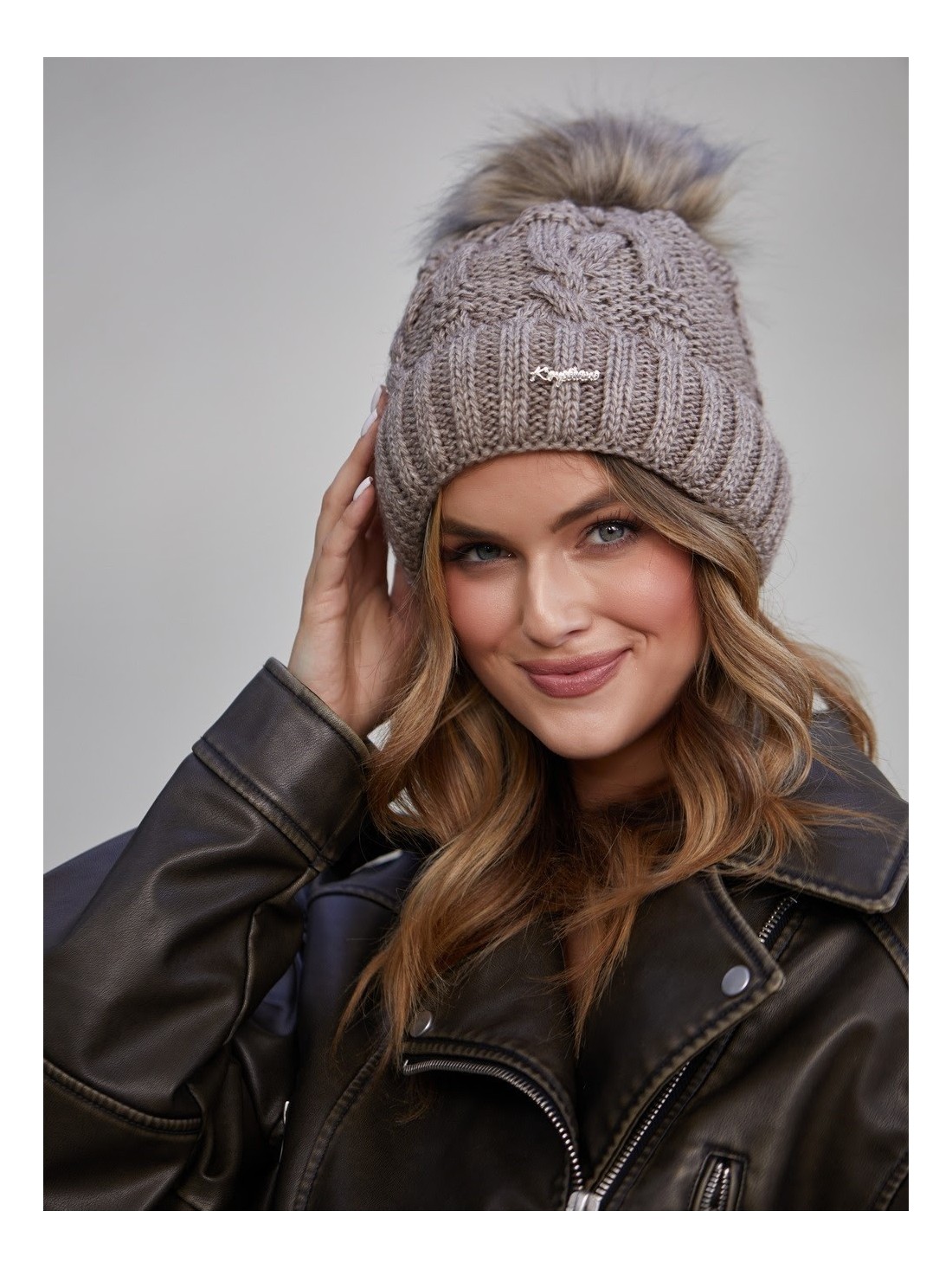 Cappuccino women\'s winter hat C12 - Online store - Boutique